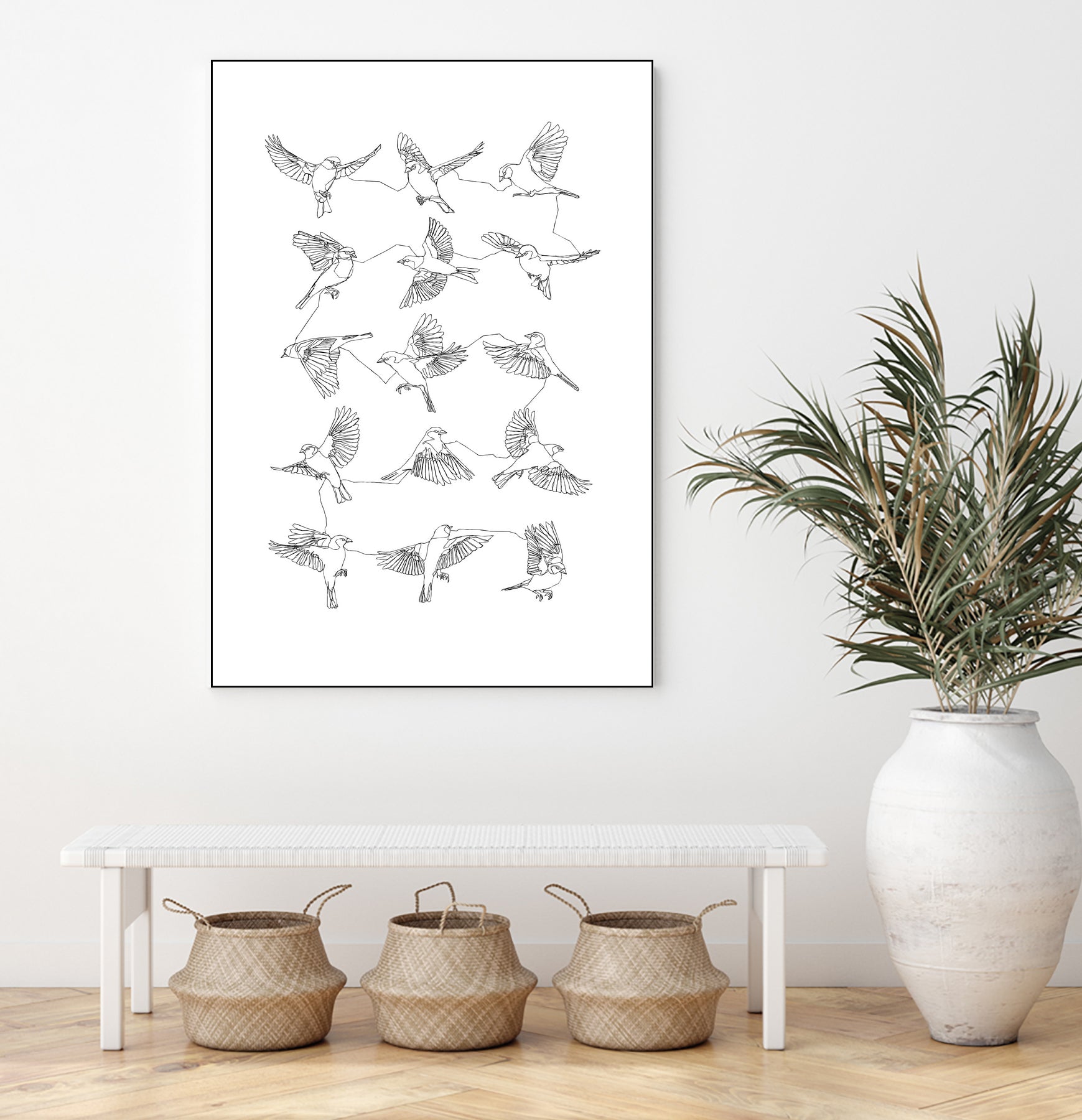 Birds by Edmund Maier on GIANT ART - white digital painting