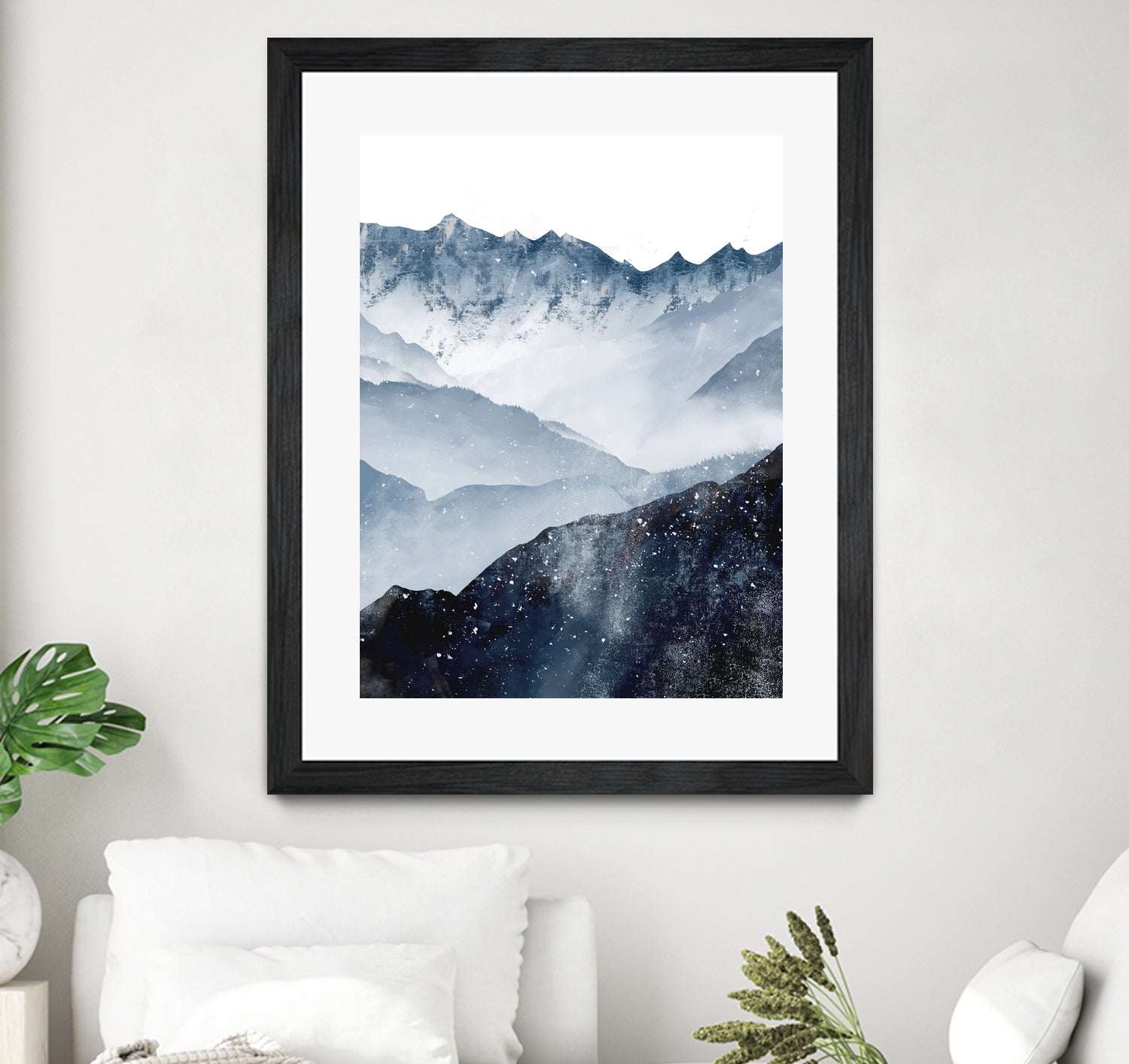 Himalaya by Tomasz Dąbek on GIANT ART - blue digital painting