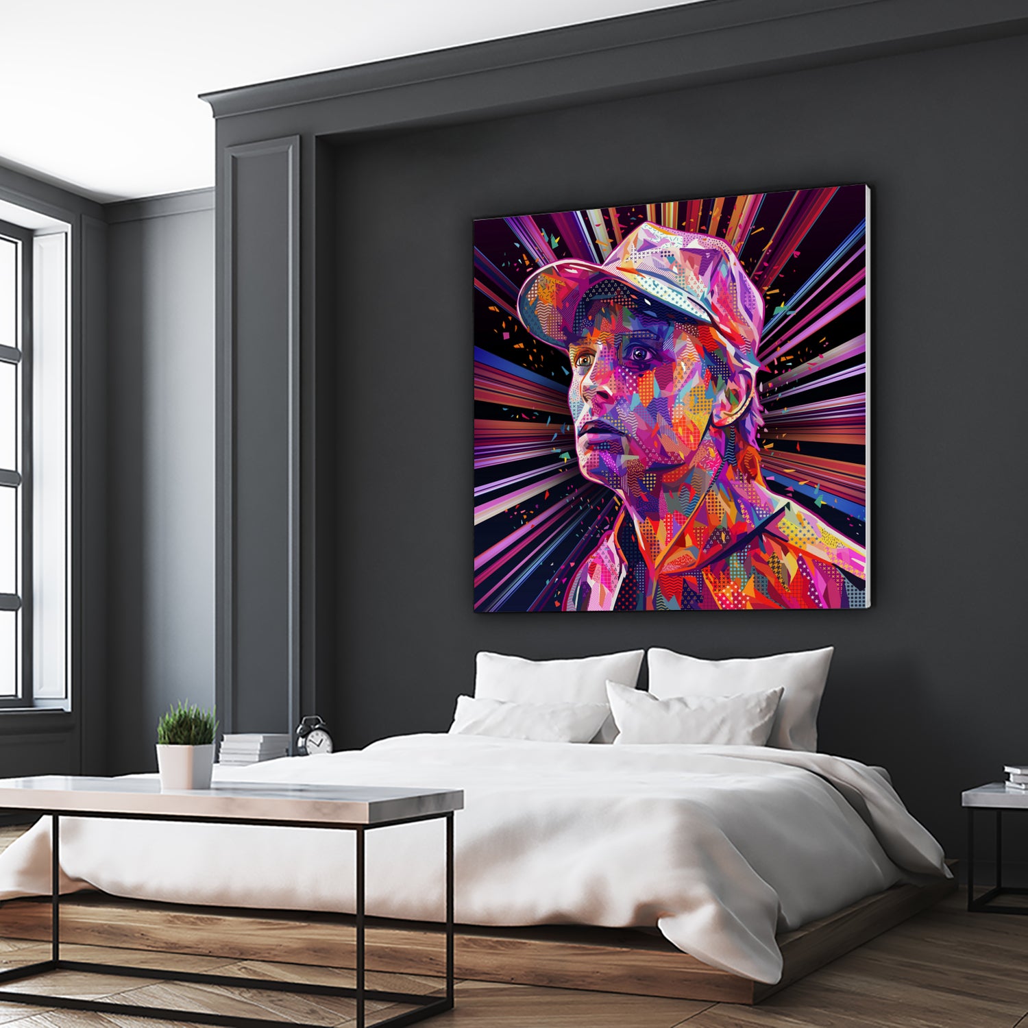 Marty Pop by Alessandro Pautasso on GIANT ART - fuchsia digital painting