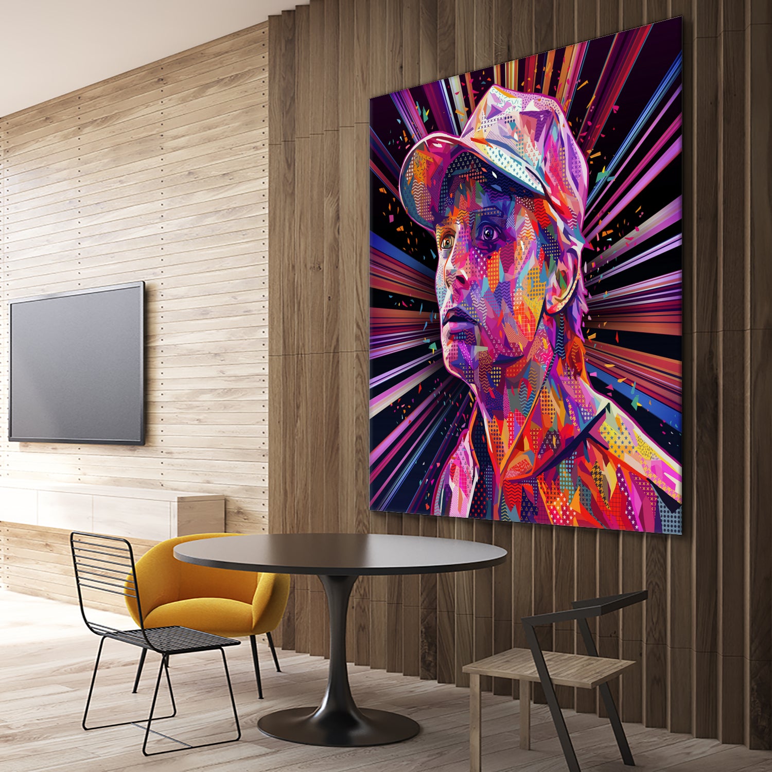 Marty Pop by Alessandro Pautasso on GIANT ART - fuchsia digital painting