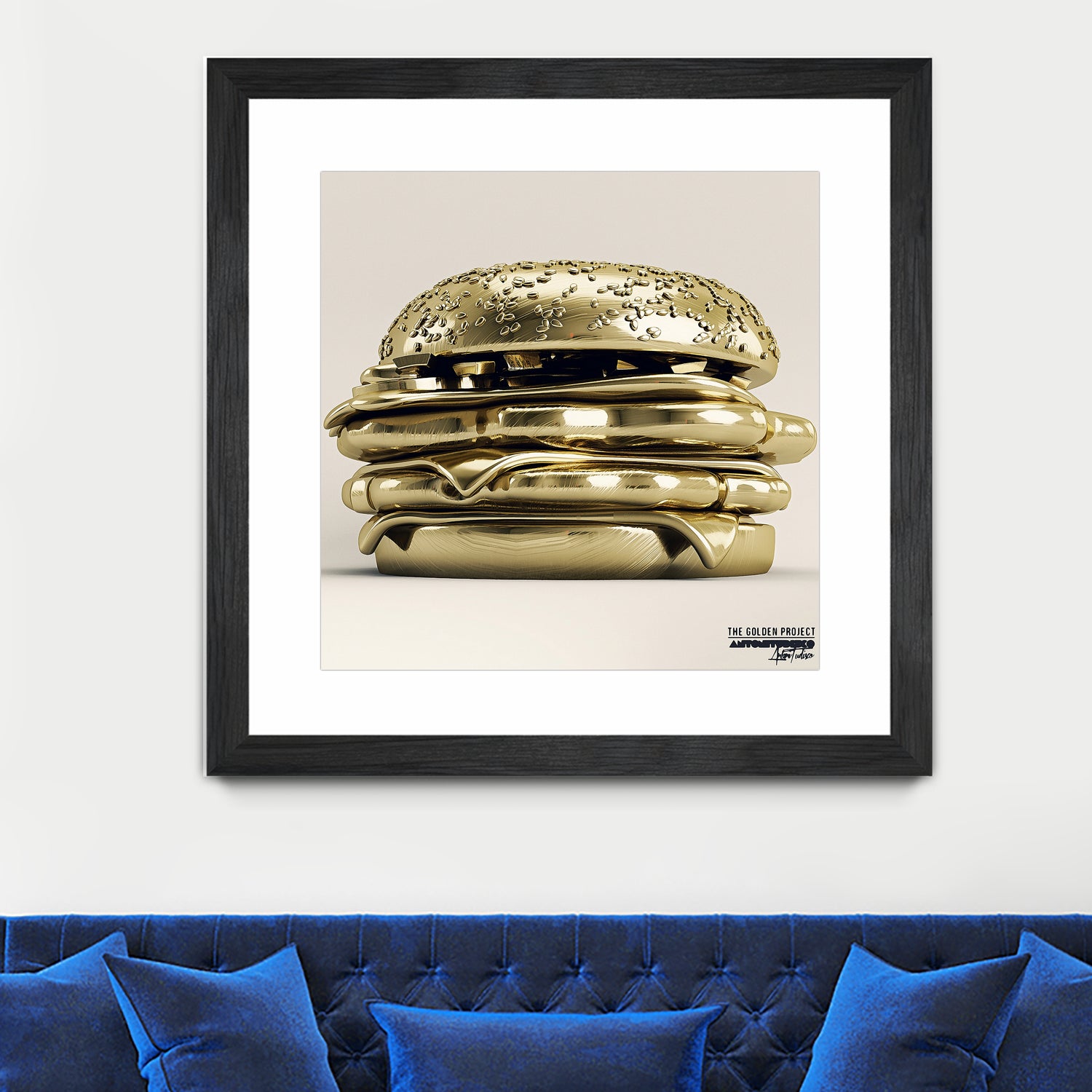 Golden Burger by Antoni Tudisco on GIANT ART - 3d art