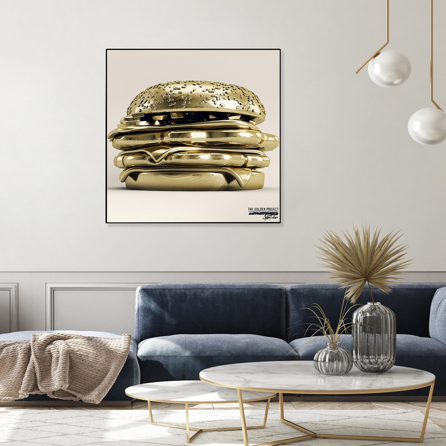 Golden Burger by Antoni Tudisco on GIANT ART - 3d art