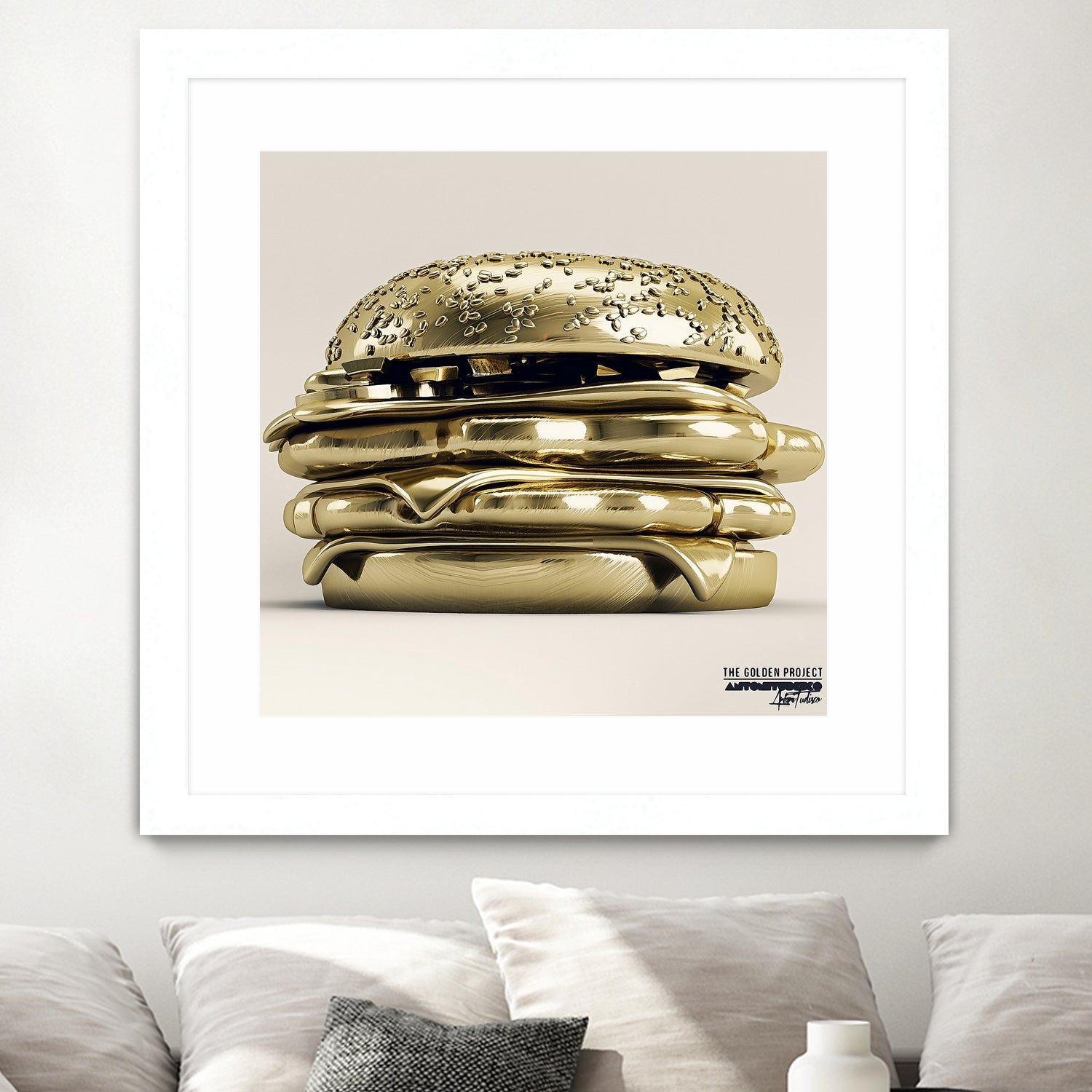 Golden Burger by Antoni Tudisco on GIANT ART - 3d art