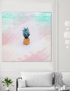 Pineapple on the beach by mmarta bc on GIANT ART - pink digital painting