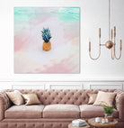 Pineapple on the beach by mmarta bc on GIANT ART - pink digital painting