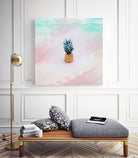 Pineapple on the beach by mmarta bc on GIANT ART - pink digital painting