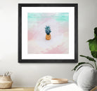 Pineapple on the beach by mmarta bc on GIANT ART - pink digital painting