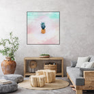 Pineapple on the beach by mmarta bc on GIANT ART - pink digital painting