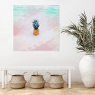 Pineapple on the beach by mmarta bc on GIANT ART - pink digital painting