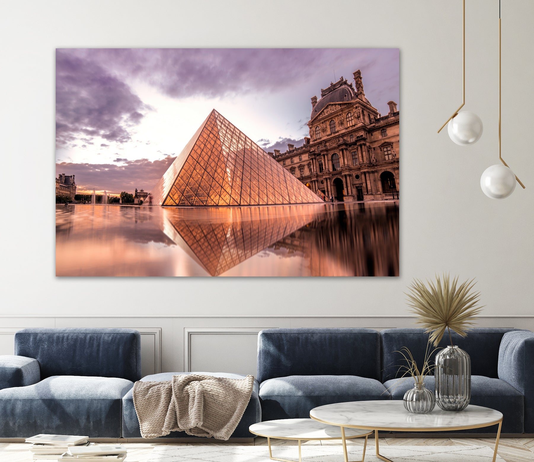 The Louvre by Steven Sandner on GIANT ART - white digital painting