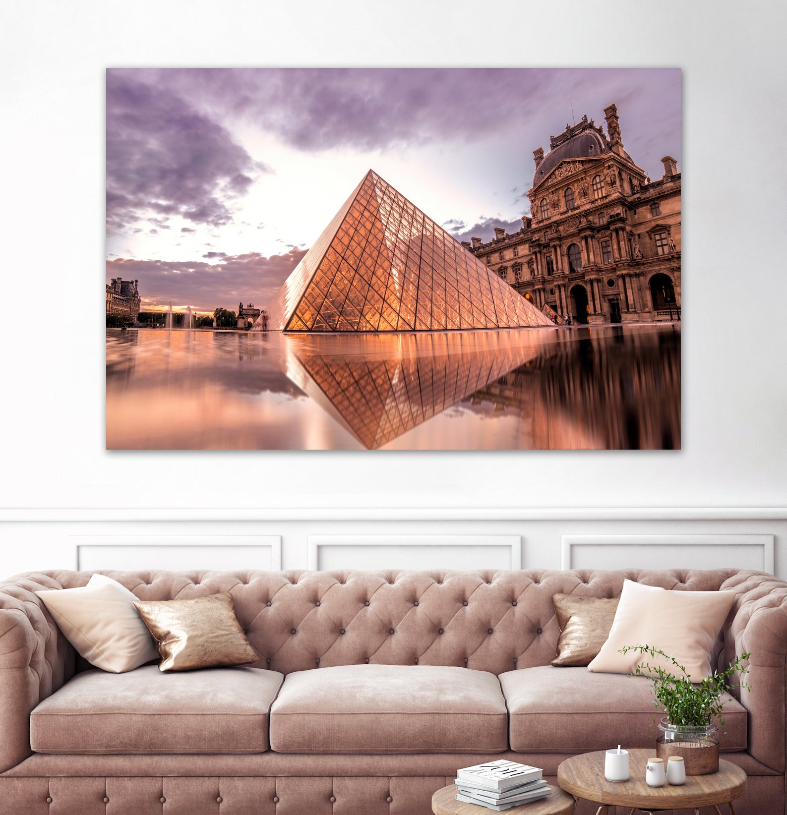 The Louvre by Steven Sandner on GIANT ART - white digital painting