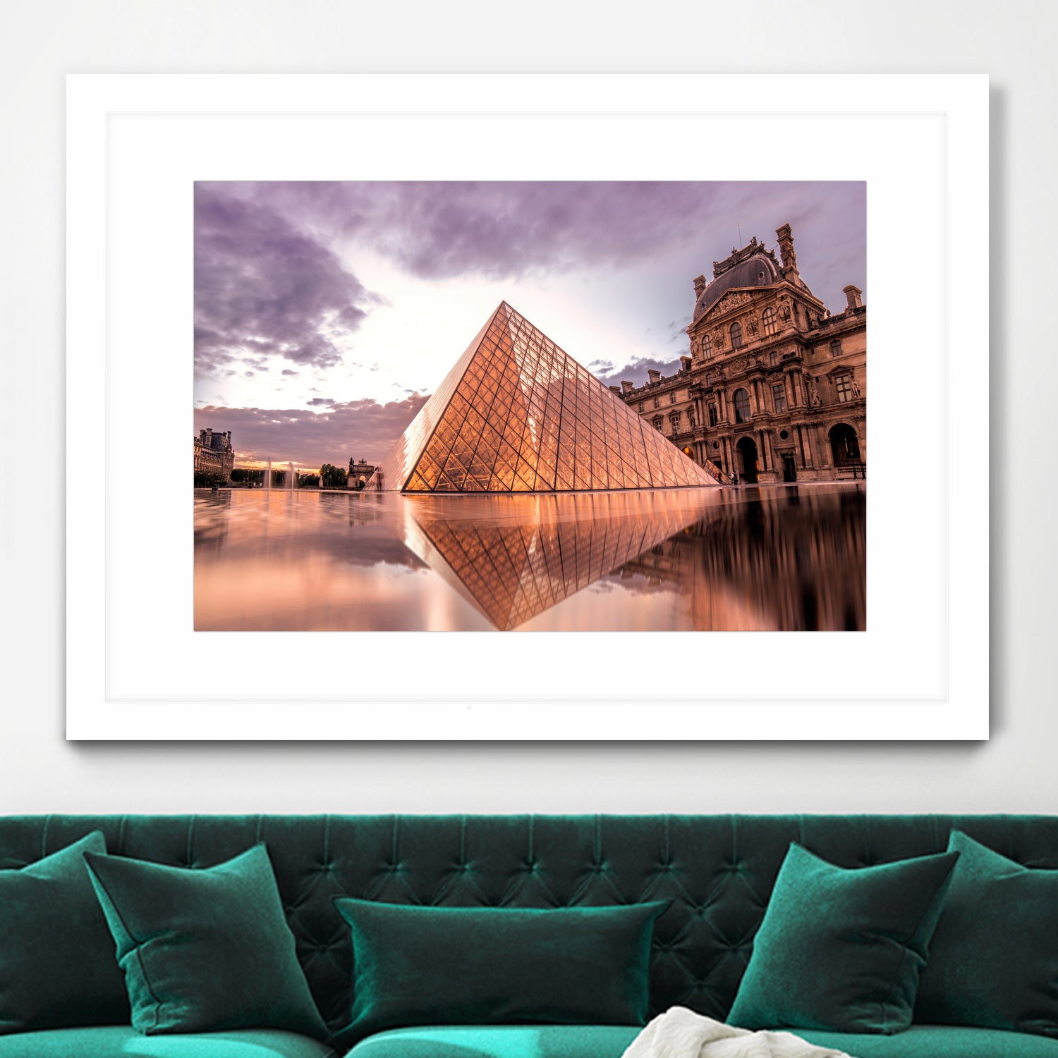 The Louvre by Steven Sandner on GIANT ART - white digital painting