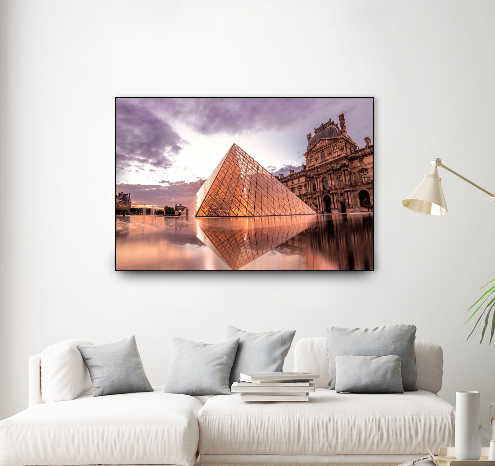 The Louvre by Steven Sandner on GIANT ART - white digital painting