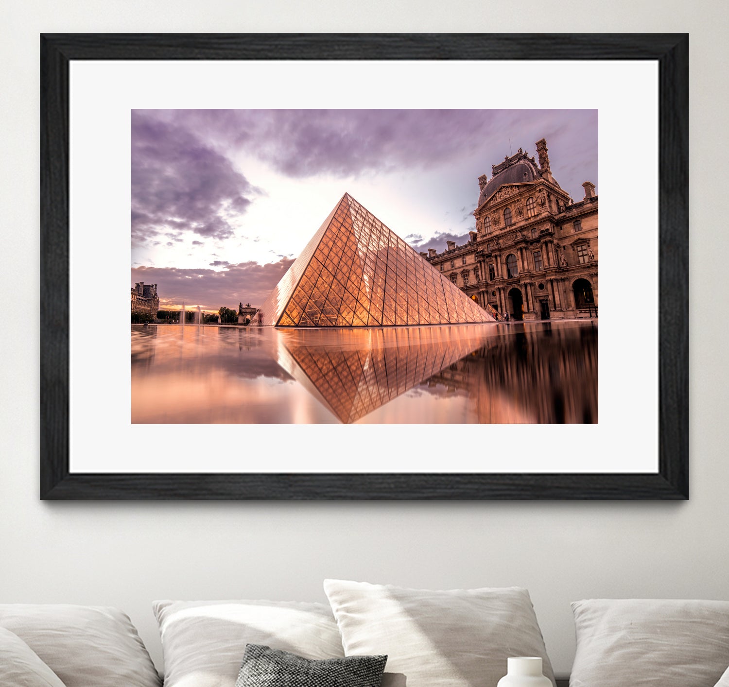 The Louvre by Steven Sandner on GIANT ART - white digital painting