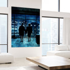 Fight Club by Dmitry Belov on GIANT ART - blue digital painting