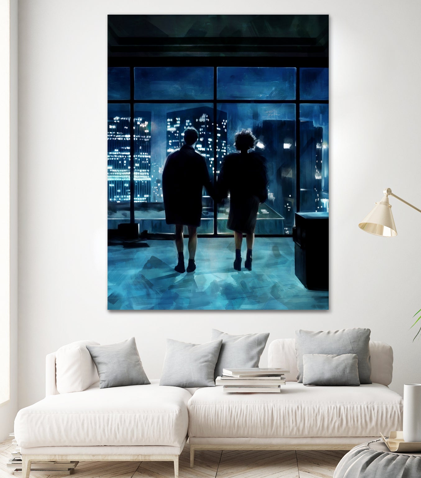 Fight Club by Dmitry Belov on GIANT ART - blue digital painting