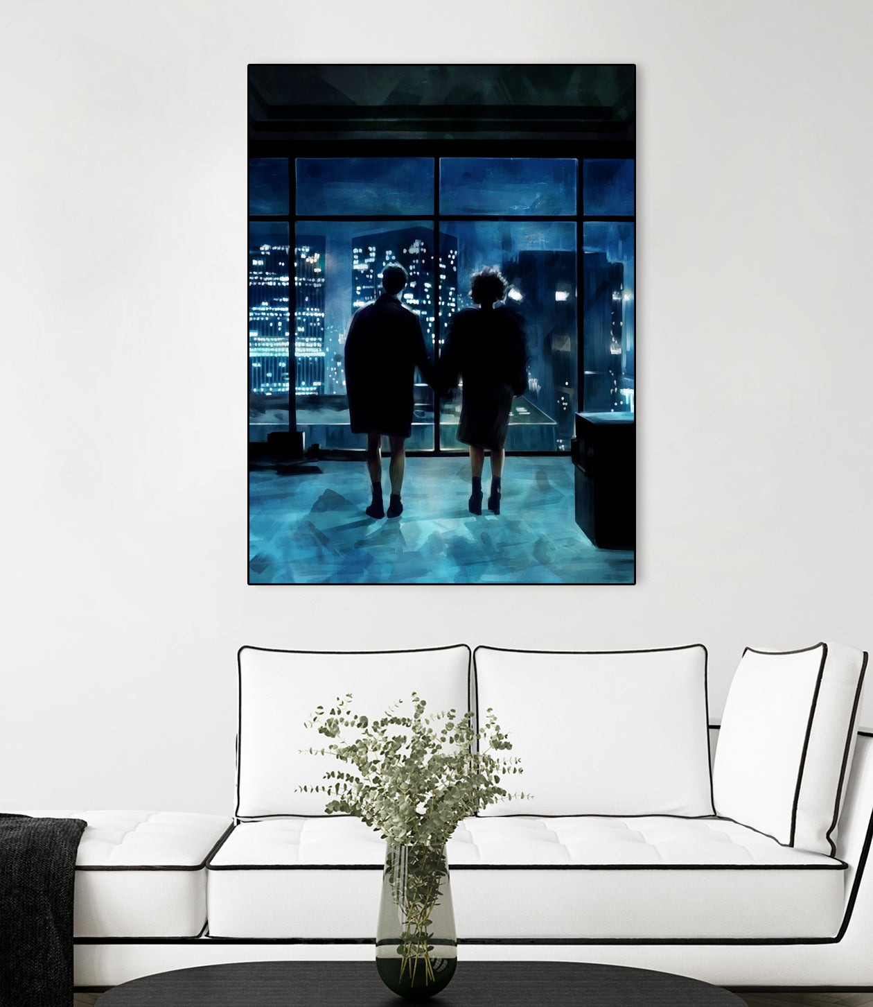 Fight Club by Dmitry Belov on GIANT ART - blue digital painting