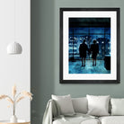 Fight Club by Dmitry Belov on GIANT ART - blue digital painting