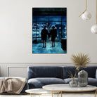 Fight Club by Dmitry Belov on GIANT ART - blue digital painting