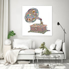 SEEING SOUND by Bianca Green on GIANT ART - blue digital drawing