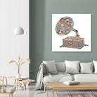 SEEING SOUND by Bianca Green on GIANT ART - blue digital drawing