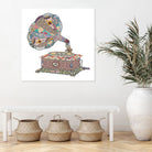 SEEING SOUND by Bianca Green on GIANT ART - blue digital drawing