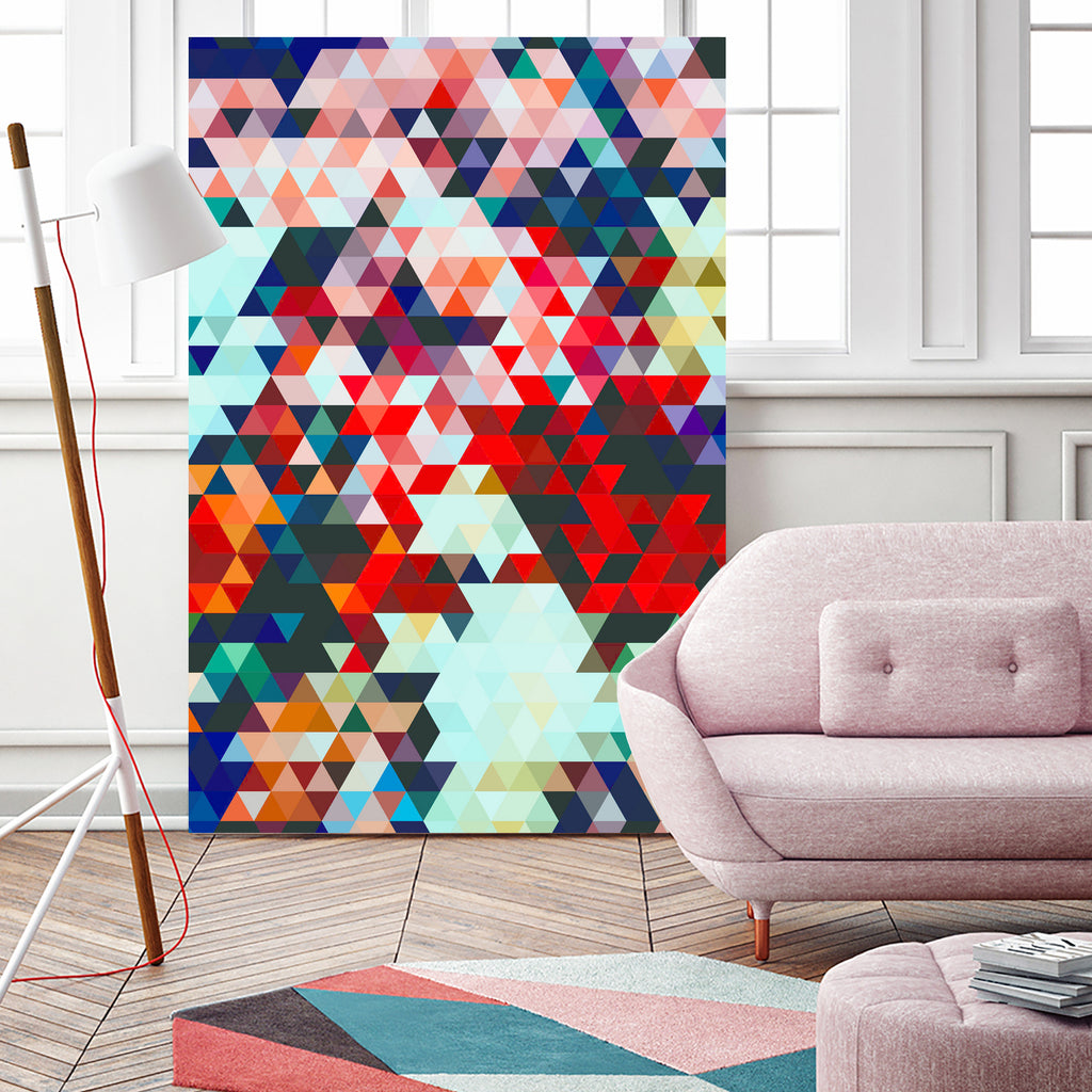 Geometrico by Uma Gokhale on GIANT ART - red digital painting