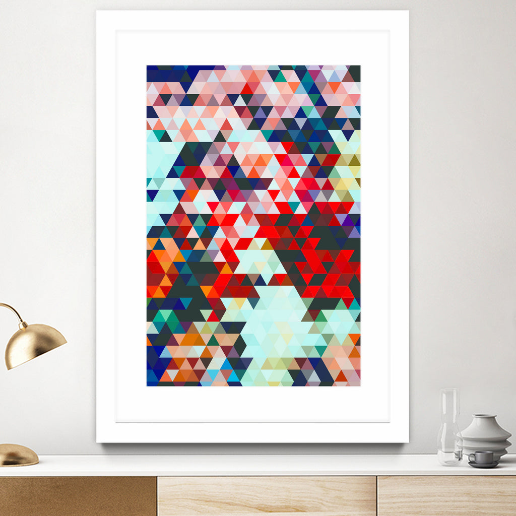 Geometrico by Uma Gokhale on GIANT ART - red digital painting