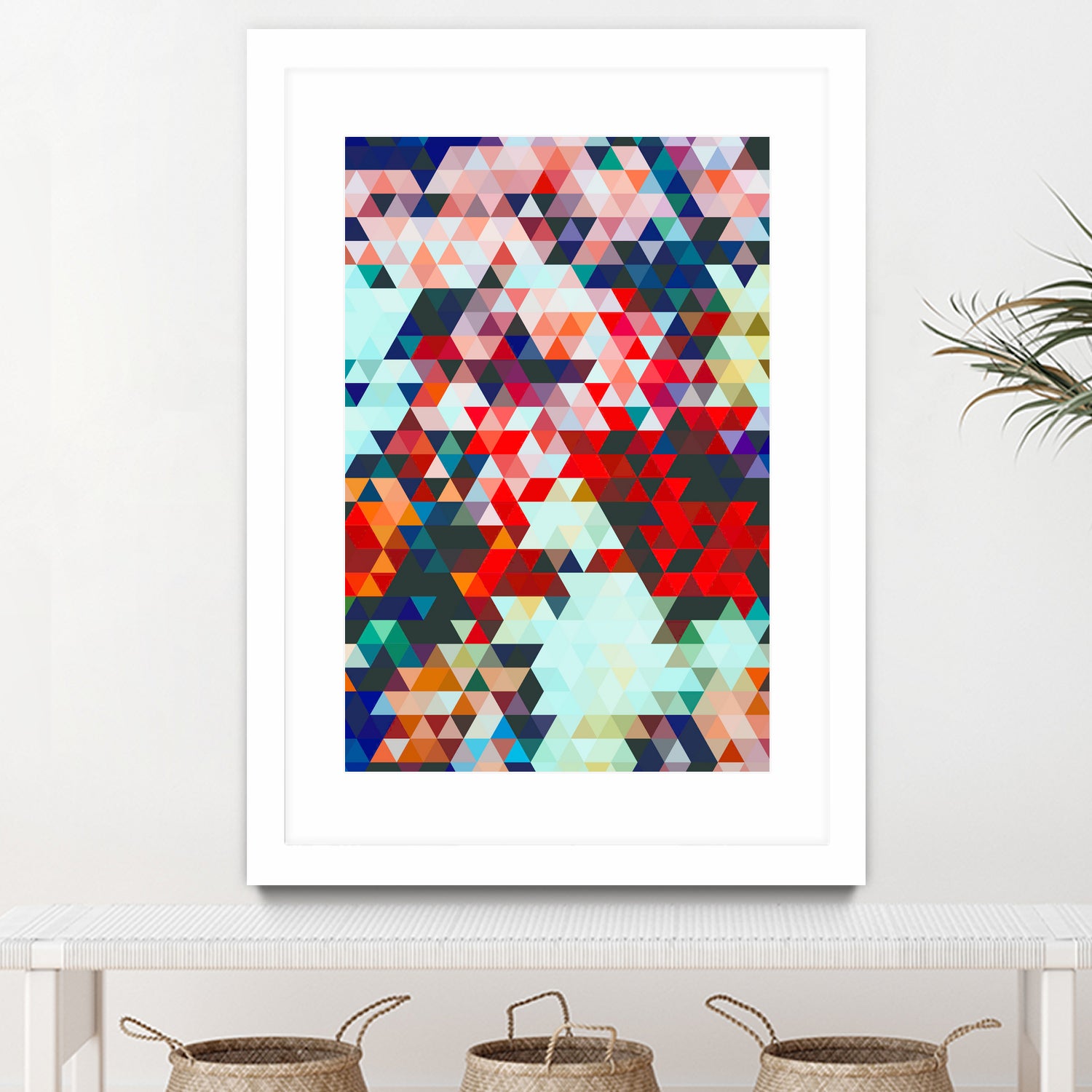 Geometrico by Uma Gokhale on GIANT ART - red digital painting