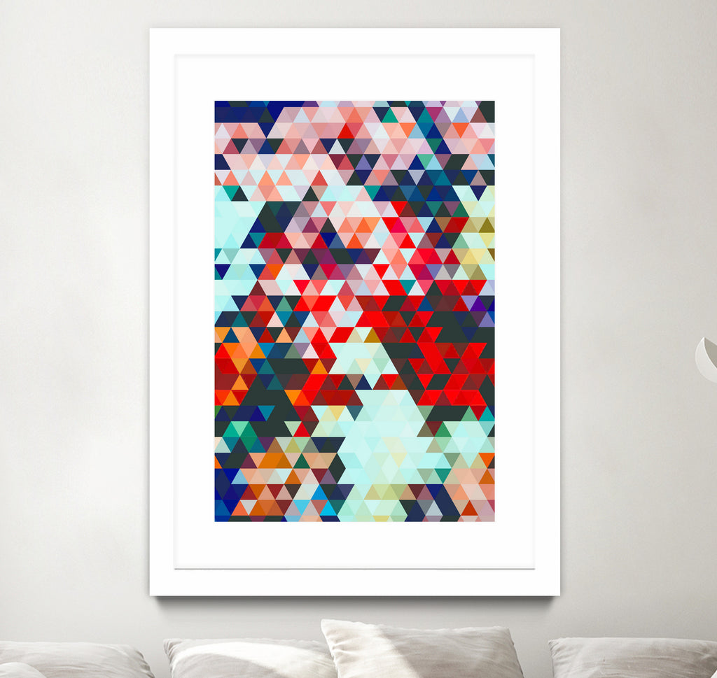 Geometrico by Uma Gokhale on GIANT ART - red digital painting