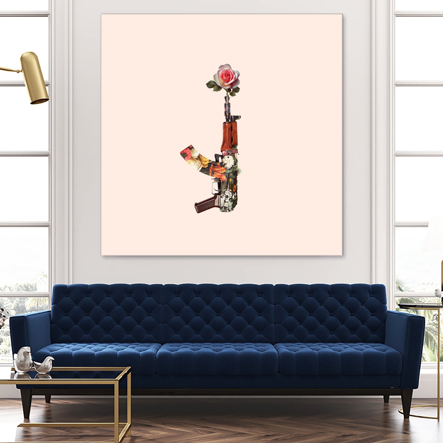 FLOWER GUN by Jonas Loose on GIANT ART - brown photo manipulation