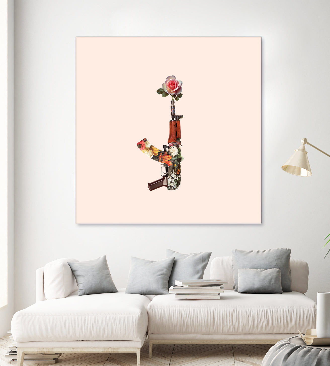 FLOWER GUN by Jonas Loose on GIANT ART - brown photo manipulation