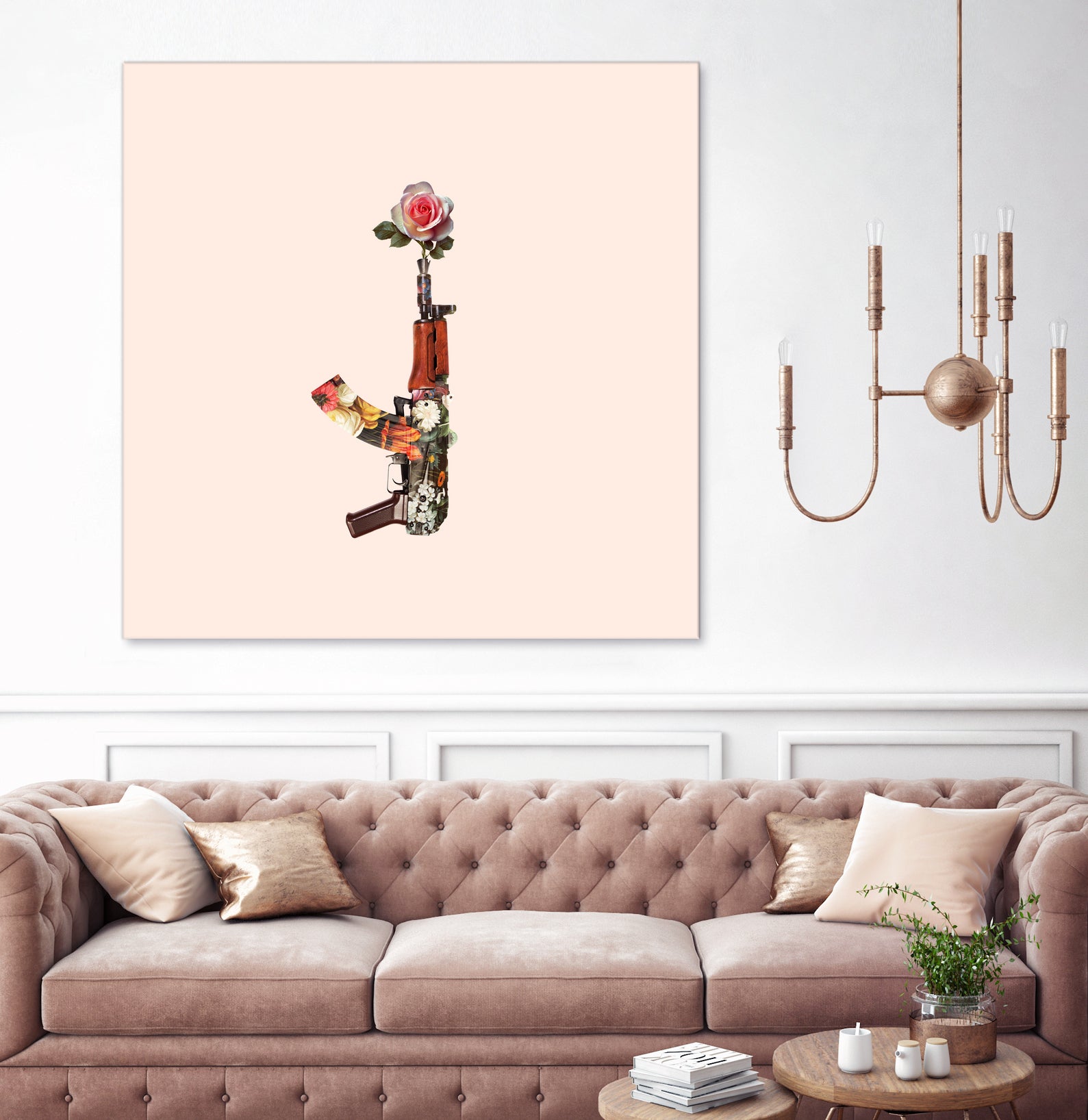 FLOWER GUN by Jonas Loose on GIANT ART - brown photo manipulation