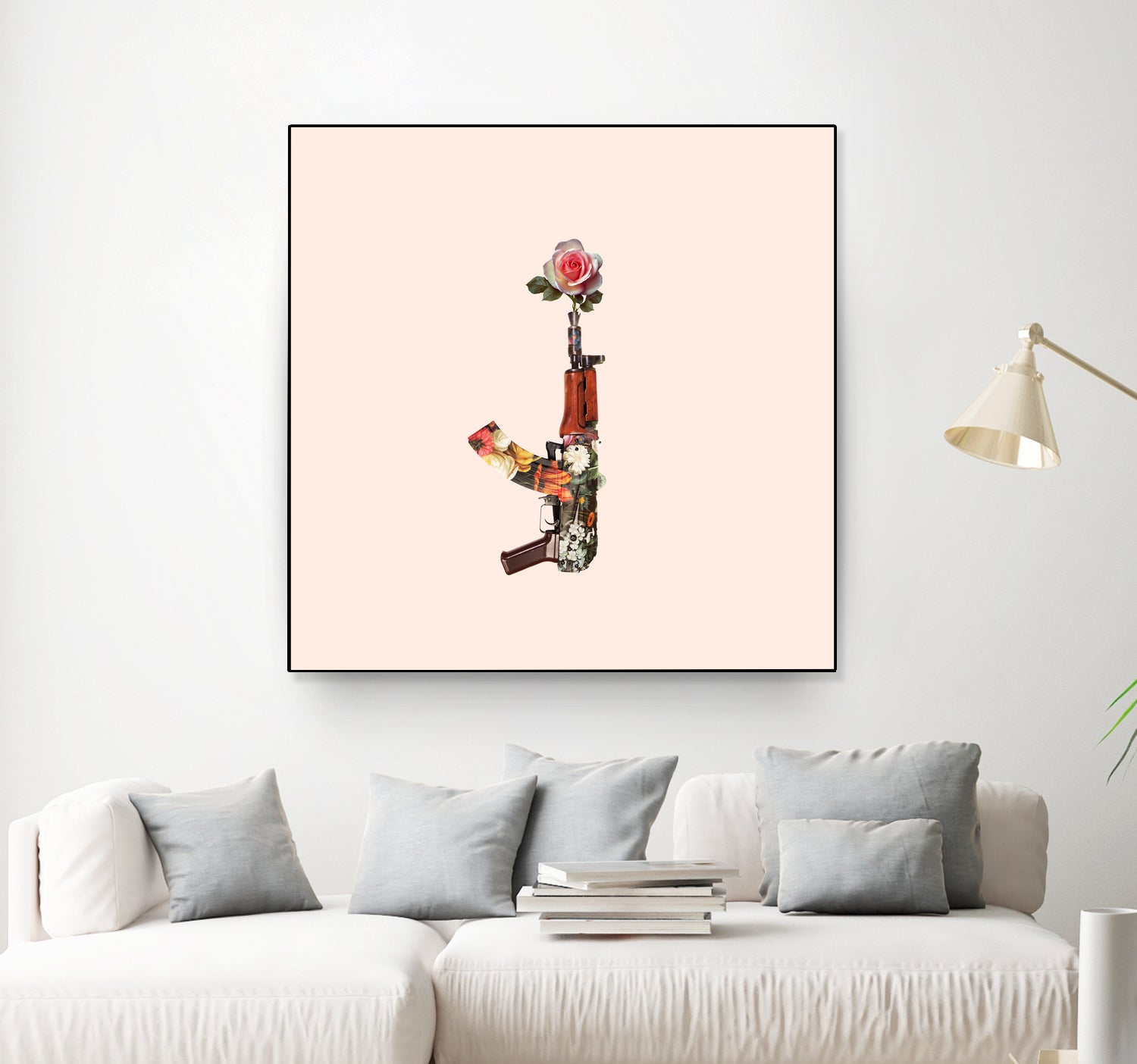 FLOWER GUN by Jonas Loose on GIANT ART - brown photo manipulation