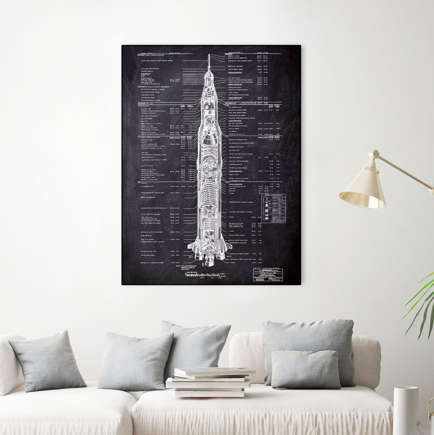 Rocket blueprints by map collection on GIANT ART - black mixed media