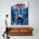 Jaws by Dmitry Belov on GIANT ART - blue digital drawing