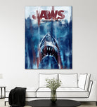 Jaws by Dmitry Belov on GIANT ART - blue digital drawing