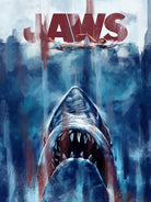 Jaws by Dmitry Belov on GIANT ART - blue digital drawing