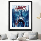 Jaws by Dmitry Belov on GIANT ART - blue digital drawing