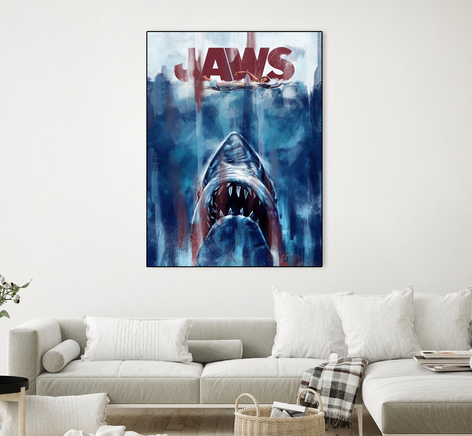 Jaws by Dmitry Belov on GIANT ART - blue digital drawing