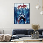 Jaws by Dmitry Belov on GIANT ART - blue digital drawing