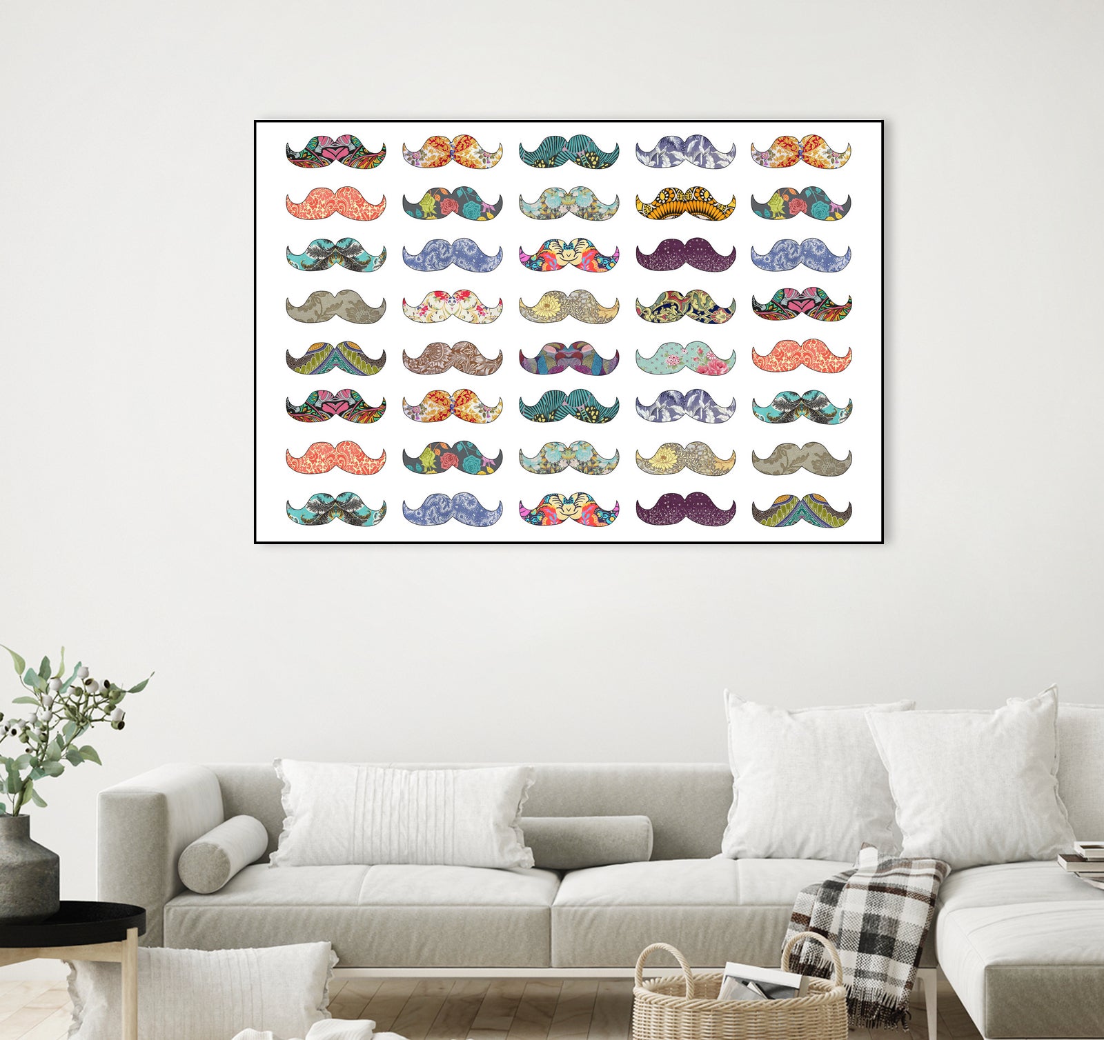 Mustache Mania by Bianca Green on GIANT ART - digital drawing