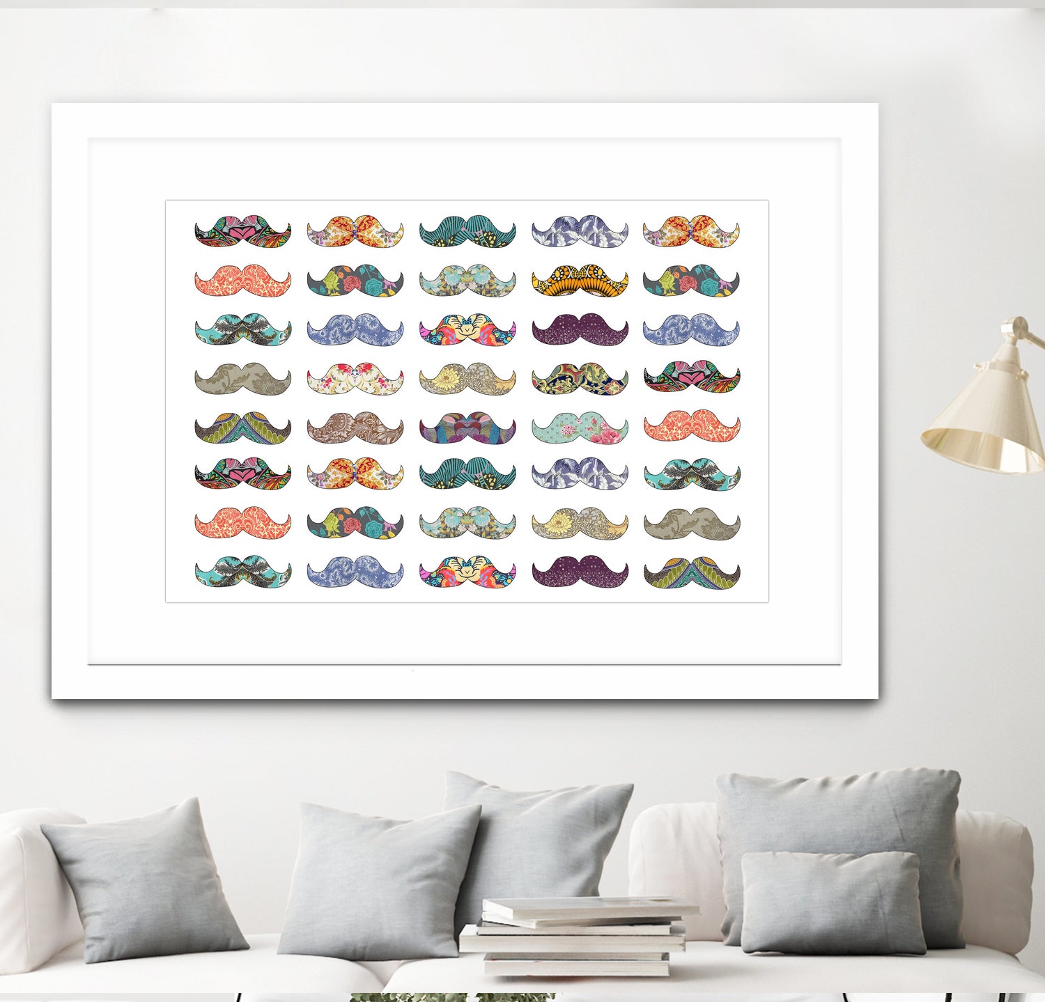 Mustache Mania by Bianca Green on GIANT ART - digital drawing