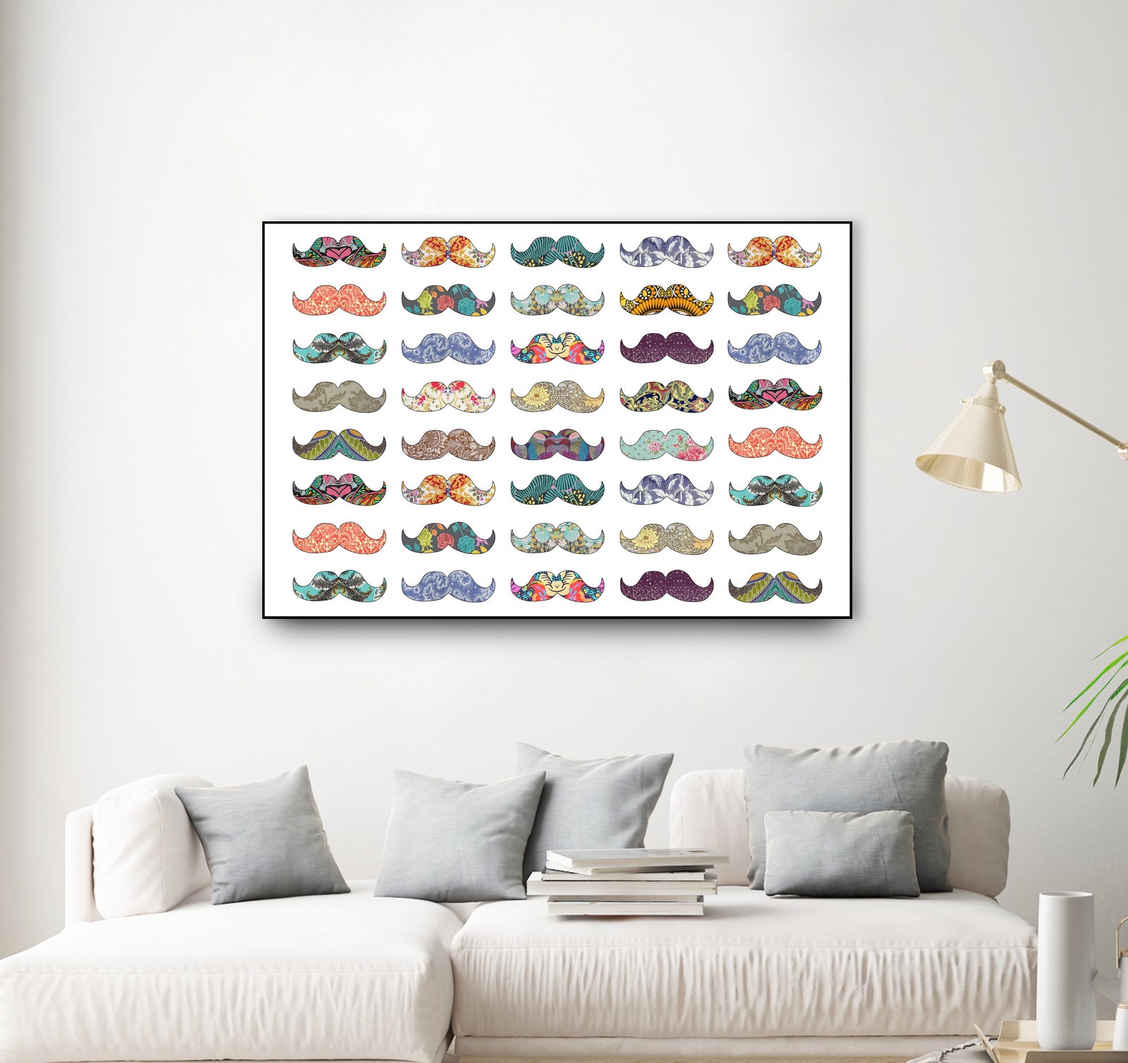 Mustache Mania by Bianca Green on GIANT ART - digital drawing