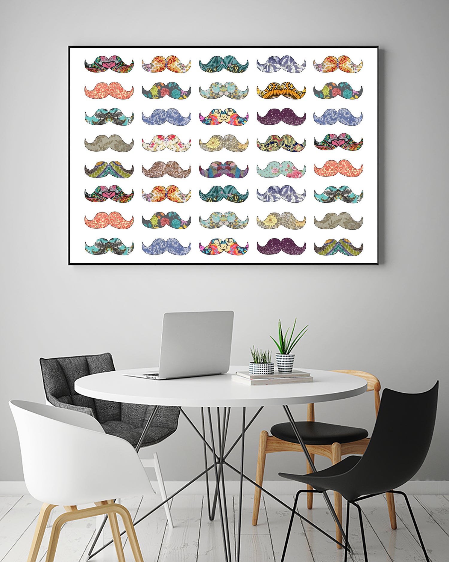 Mustache Mania by Bianca Green on GIANT ART - digital drawing