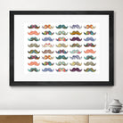 Mustache Mania by Bianca Green on GIANT ART - digital drawing