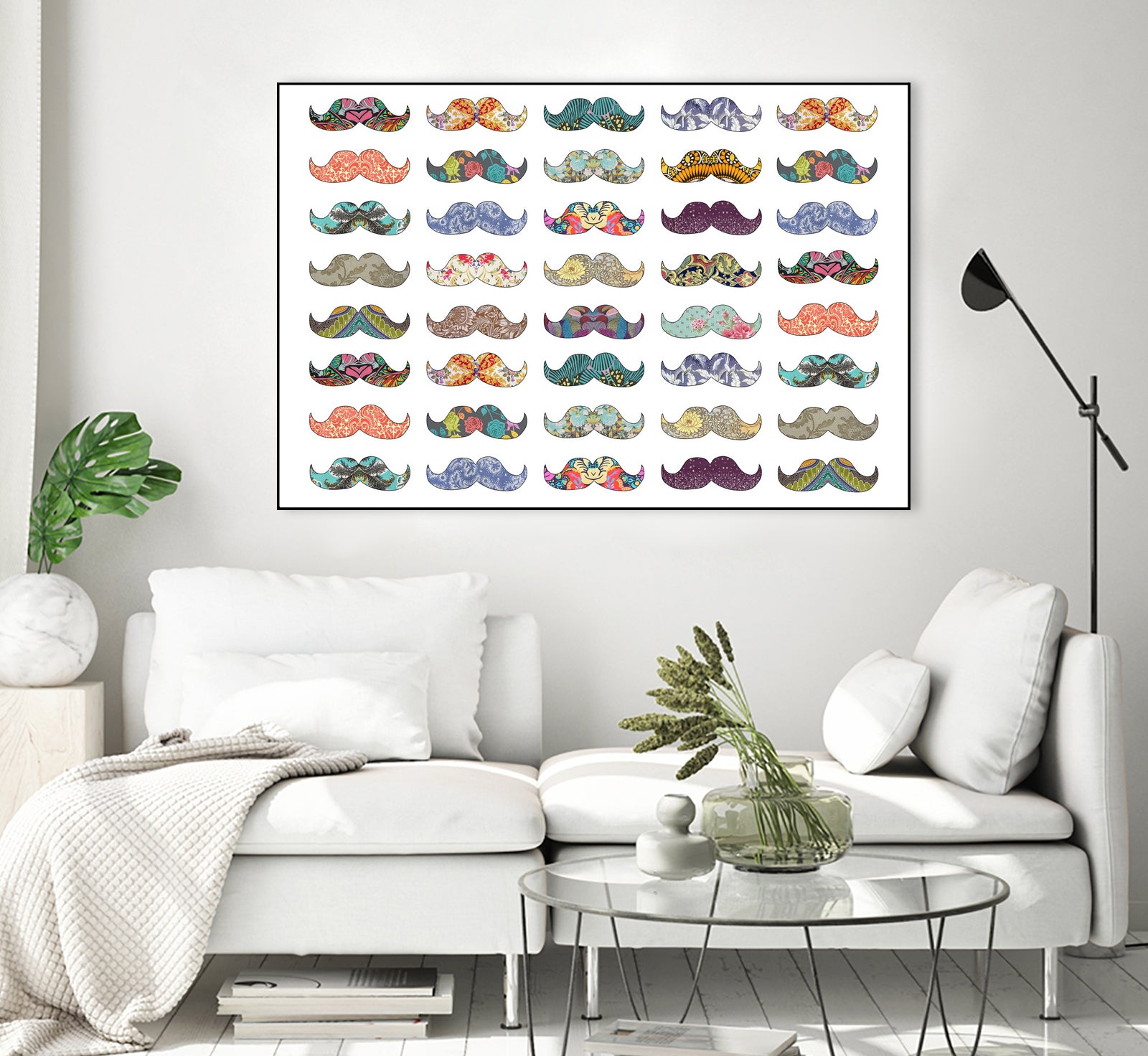 Mustache Mania by Bianca Green on GIANT ART - digital drawing