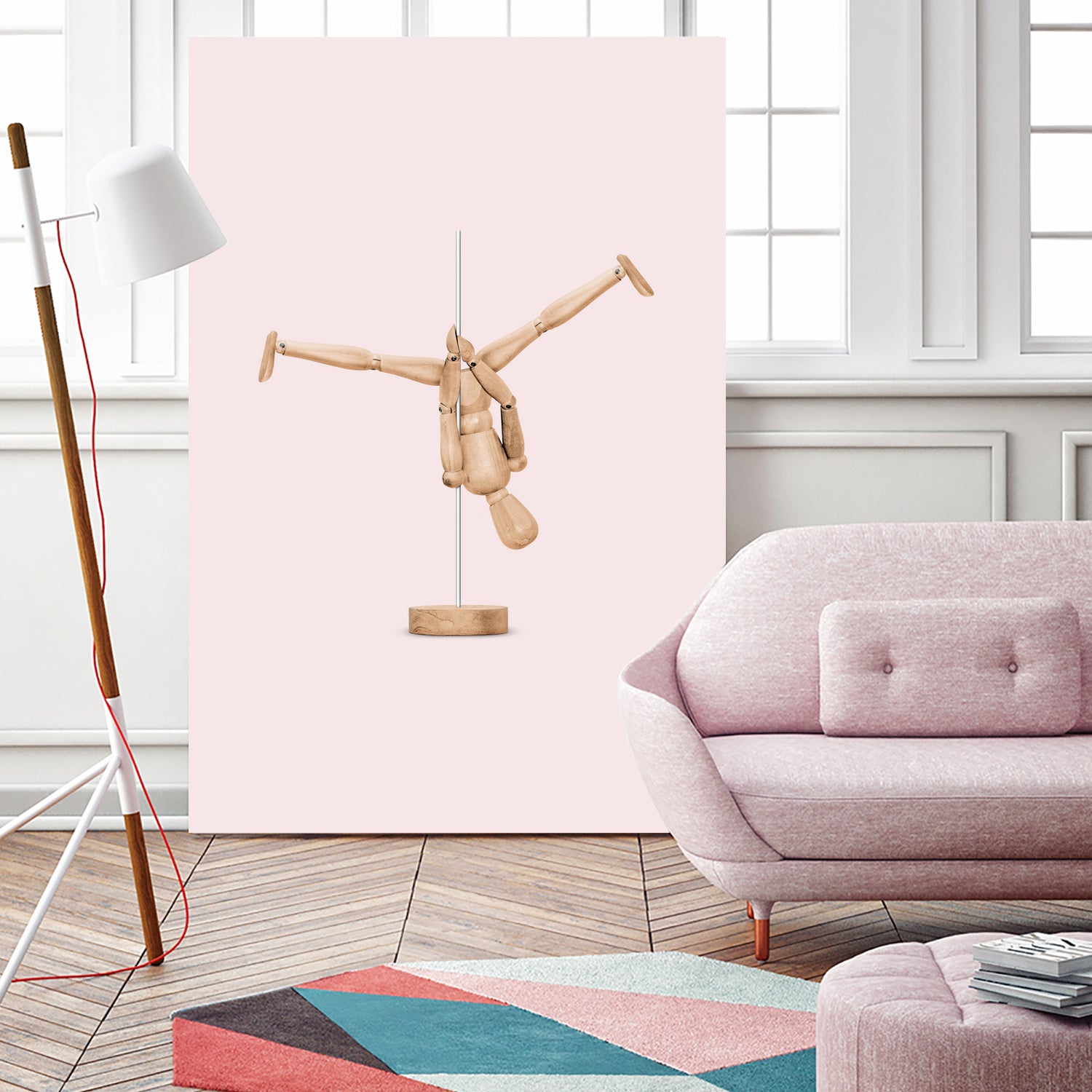 POLEDANCE MANNEQUIN by Jonas Loose on GIANT ART - pink photo manipulation