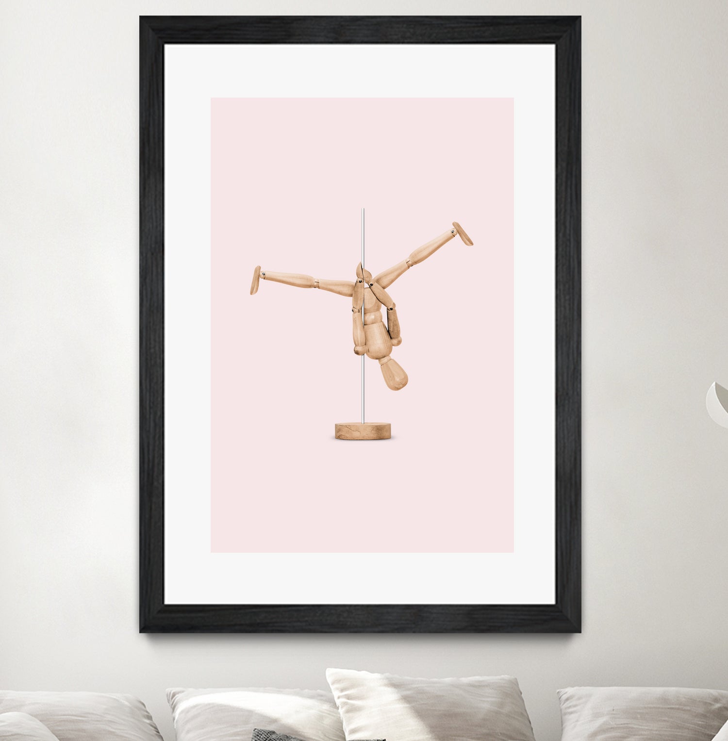 POLEDANCE MANNEQUIN by Jonas Loose on GIANT ART - pink photo manipulation