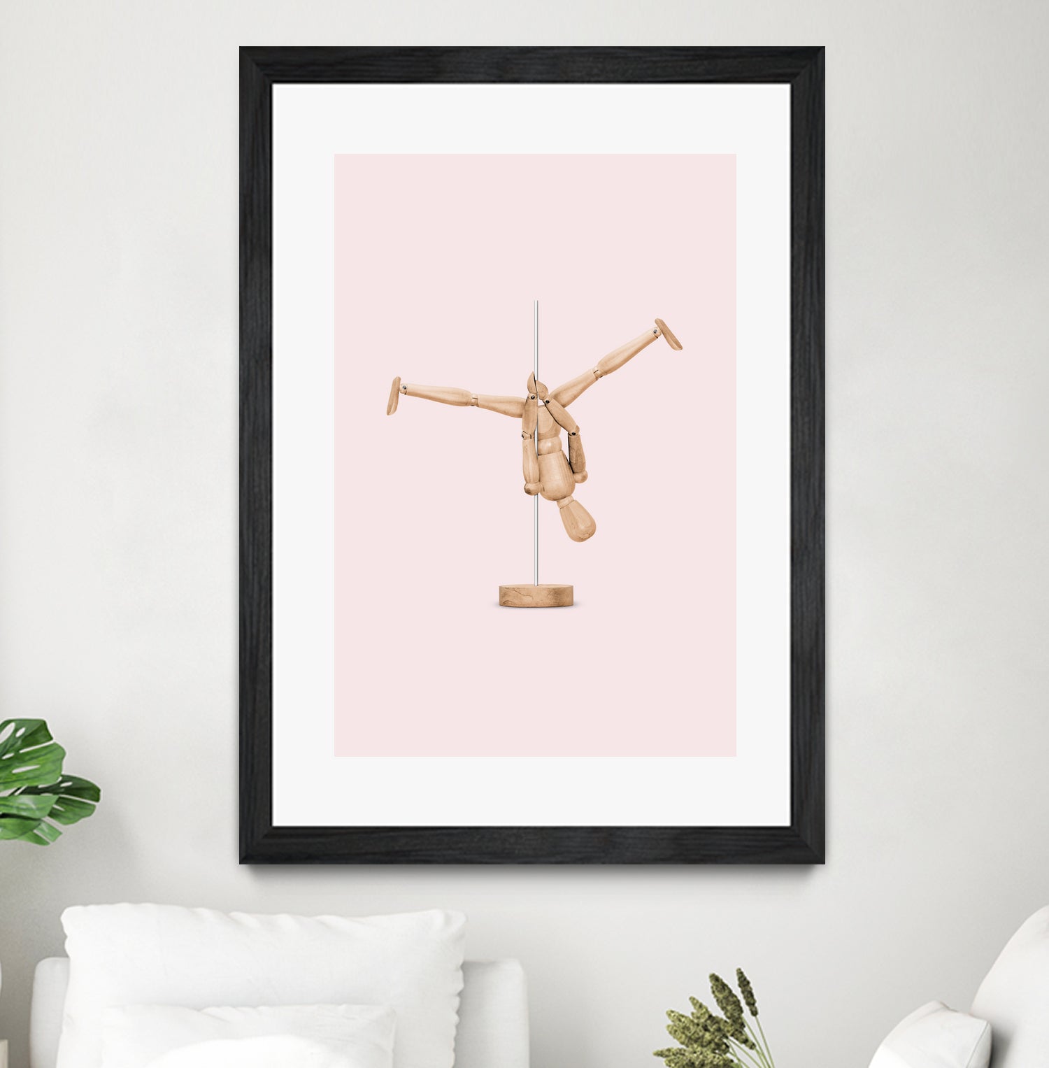 POLEDANCE MANNEQUIN by Jonas Loose on GIANT ART - pink photo manipulation